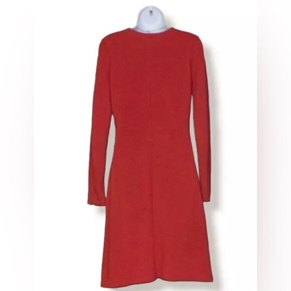 Athena Dress long sleeve Celebration zippers pockets V neck pullover orange Var - Picture 13 of 16